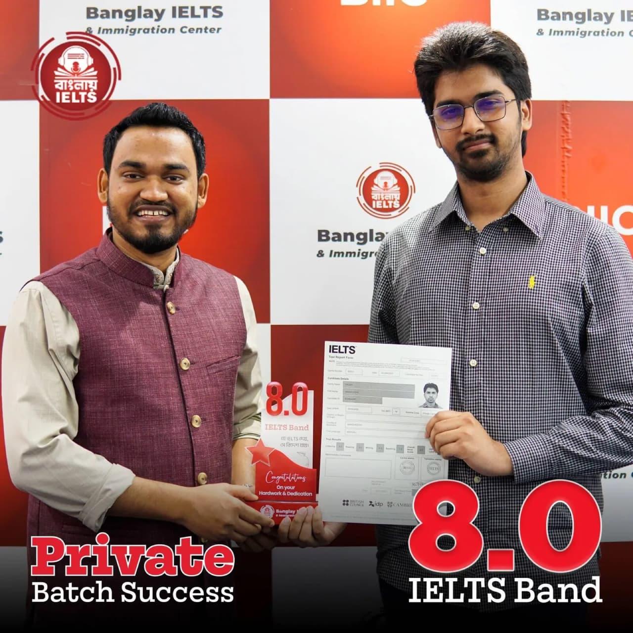 Banglay IELTS success story — IELTS band 8