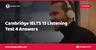 Cambridge IELTS 13 Listening Test 4 Answers